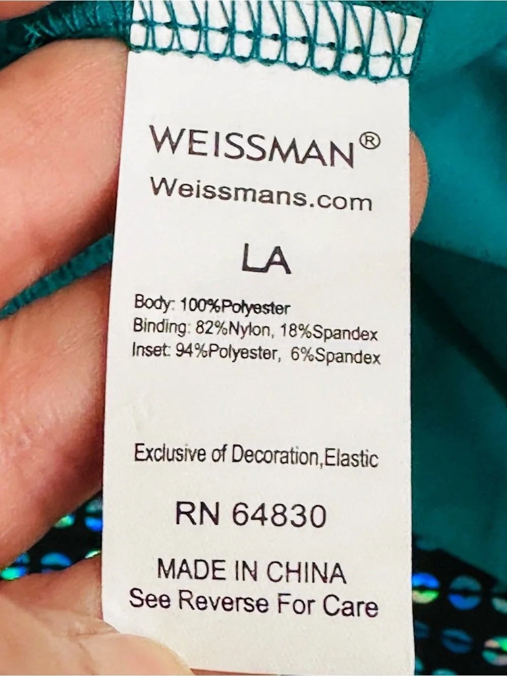 Weissman Bring Em Out 2 Pc set Jade
